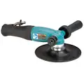Dynabrade Industrial Duty Right Angle Air Disc Sander with Lever Throttle, 7" Pad Size