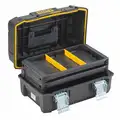 Stanley Structural Foam Portable Tool Box, 12-7/64"H x 17-29/32"W x 8-3/4"D, 2075 cu.", Black