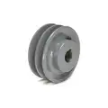 Standard V-Belt Pulley: 2 Grooves, 4.75" Pulley Outside Dia., 1" Pulley Bore Dia.