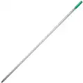58" L Aluminum Squeegee Handle, Green, Silver