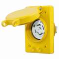 Hubbell Wiring Device-Kellems Watertight Locking Receptacle: 30, L16-30R, 3 Poles, 4 Wires, 3 Phase