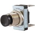 Hubbell Wiring Device-Kellems SPST Miniature Push Button Switch, Off/Momentary On with Spade Terminals