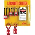 Zing Lockout Station, Filled, General Lockout/Tagout, 11-1/2" x 11-1/2"