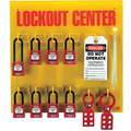 Zing Lockout Station: 30 Components Included, Gen, Lockout Station, Keyed Different Padlocks