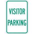 Lyle Engineer Grade Aluminum Visitor, Guest and Patient Parking Sign; 18" H x 12" W