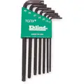 Eklind Long L-Shaped Torx Black Oxide Tamper Resistant Torx Key Set, Number of Pieces: 7