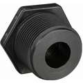 Reducing Bushing: 2 in x 1 in Fitting Pipe Size, Schedule 80, Female NPT x Male NPT, 300 psi, Black