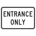 Lyle Engineer Grade Aluminum Enter Sign For Parking Lots; 12" H x 18" W