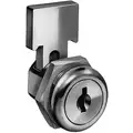 Compx National Keyed Different Drawer Dead Bolt, For Door Thickness (In.): 1/4, Bright Nickel