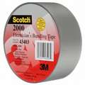 3M Vinyl Utility Tape, Rubber Tape Adhesive, 6.00 mil Thick, 2" X 150 ft., Gray, 1 EA