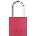 Red Lockout Padlock, Alike Key Type, Aluminum Body Material, 1 EA