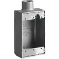 Hubbell Killark Weatherproof Electrical Box, 1-Gang, 1-Inlet, Aluminum