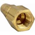 Female Connector: Nickel Plated Brass, For 3/8 in Tube OD, 3/8 in Pipe Size, Compression x FNPTF