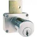 Compx National Keyed Alike Drawer Dead Bolt, For Door Thickness (In.): 7/8, Satin Brass