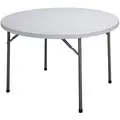 Round Folding Table, 29" Height, 60" Diameter, Gray