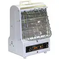 Markel Products Portable Electric Heater, Fan Forced, Radiant, 120VAC, 5120 BTU, White