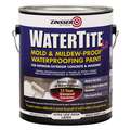 Mold and Mildew Paint: Interior/Exterior, White, 1 gal Container Size, Watertite