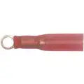 Imperial Seal-A-Crimp Sealed Heat Shrink Ring Terminal, Red, 22-18 AWG, 4-6 Stud Size