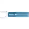 Imperial Seal-A-Crimp Sealed Heat Shrink Spade, Blue, 16-14 AWG Stud Size 10"