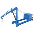 Vestil Mobile Floor Crane, Counter Balanced, 2,000 Capacity (Lb.), 62-3/8" Height