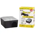 Tomcat Rodent Station: Disposable, Rodent Control, Bait Box Trap, 6 in Overall L, 4 in Overall Wd