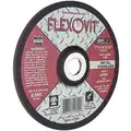 Flexovit 4" Type 27 Depressed Center Wheels, Aluminum Oxide, 5/8" Arbor, 0.2500" Thick, 15000 RPM