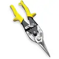 Wiss Aviation Snip: Straight, 9 1/4 in Overall Lg, 1 1/2 in Cutting Lg, Steel, Plastic