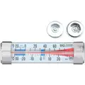 Trutemp Analog Refrigerator/Freezer Thermometer, -20&deg; to 86&deg; Temp. Range (F)