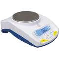 Compact Bench Scale: 1,500 g Capacity, 0.05 g Scale Graduations, 4 11/16 in Weighing Surface Wd