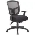 Black Mesh Task Chair 19-1/2" Back Height, Arm Style: Adjustable