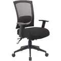 Black Mesh Task Chair 20-1/2" Back Height, Arm Style: Adjustable