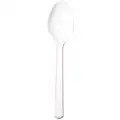 Ability One Medium Weight Disposable Spoon, Unwrapped Plastic, White, 1000 PK