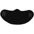 Disposable Cotton Face Mask with Ear Holes and No Nose Clip, One Size Fits Most, Black