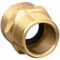 Westward Garden Hose Adapter: 3/4 in x 3/4 in Fitting Size, Male x Female, Rigid, 33 mm Overall Lg