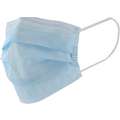 3-Ply, Disposable Face Mask with Earloop Headstrap and Nose Clip, One Size Fits Most, Blue