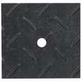 Vibration Isolation Pad, Rubber, 4" Length, 4" Width, 3/8" Height