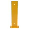 Vestil Pallet Rack Guard: Bolt-On, Floor/Upright, 8 in x 3 5/8 in x 24 in, Steel, Yellow