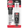 J-B Weld Urethane Adhesive: Plastic Bonder, Ambient Cure, 25 mL, Syringe, Black, Thick Liquid