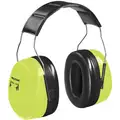 3M Over-the-Head Ear Muffs, 30 dB Noise Reduction Rating NRR, Dielectric No, Black, Green