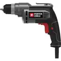 Porter Cable 3/8" Electric Drill, 6.0 Amps, Pistol Grip Handle Style, 0 to 2500 No Load RPM, 120VAC