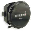 Trumeter Hour Meter, 10 to 80VDC Operating Voltage, Number of Digits: 6, Round Bezel Face Shape