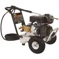 Mi-T-M Heavy Duty (2800 to 3299 psi) Gas Cart Pressure Washer, Cold Water Type, 2.4 gpm, 3000 psi
