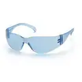 Pyramex Intruder&reg; Frameless Safety Glasses, No, Blue Lens, Polycarbonate, Scratch-Resistant