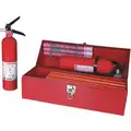 Cortina Roadside Emergency Kit with Warning Triangle: 3 Triangles, 7 Pieces, 10 in Overall Ht
