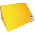 Justrite Cabinet Cover: Vertical Drum Cabinets, 55 gal/60 gal, 33 1/2" x 34" x 16", Steel, Yellow