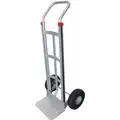 Dayton Hand Truck, 500 lb. Load Capacity, Continuous Frame Flow-Back, 14" Noseplate Width