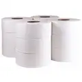 Toilet Paper,Jumbo,White,9 In.
