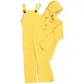 Onguard 2-Piece Flame Resistant Rain Suit with Jacket/Bib Overall, Hood Style: None, PVC, 3XL, Yellow