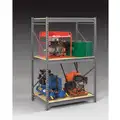 Tennsco 3 Shelf, Starter Bulk Storage Rack; 2150 lb. Shelf Weight Capacity, 48" D x 96" H x 96" W, Particle Board Decking