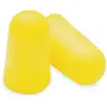 Bullet Ear Plugs, 32dB Noise Reduction Rating NRR, Uncorded, Universal, Yellow, PK 200